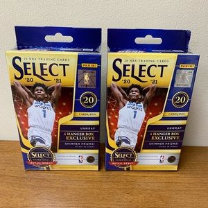 2020-21 Panini Select Basketball Hanger Box Lot of Two (2) - Brand New